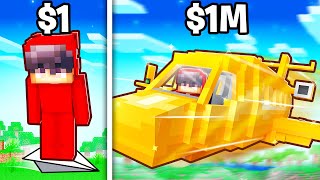 $1 vs $1,000,000 Plane in Minecraft!