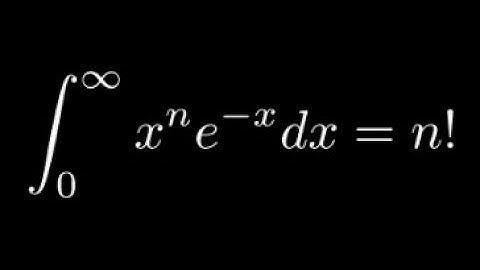 Feynman Integration Example 6 - Expressing n! as an Integral