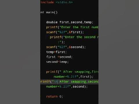 BCA ll C programming language ll Find swap of a number ll #viral #ccsu ...