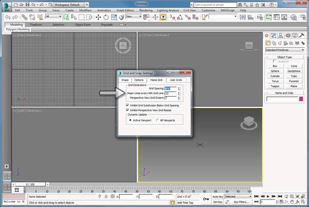 Não é possível navegar na viewport do 3ds Max