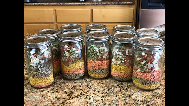 Dry Soup Mix in Jars