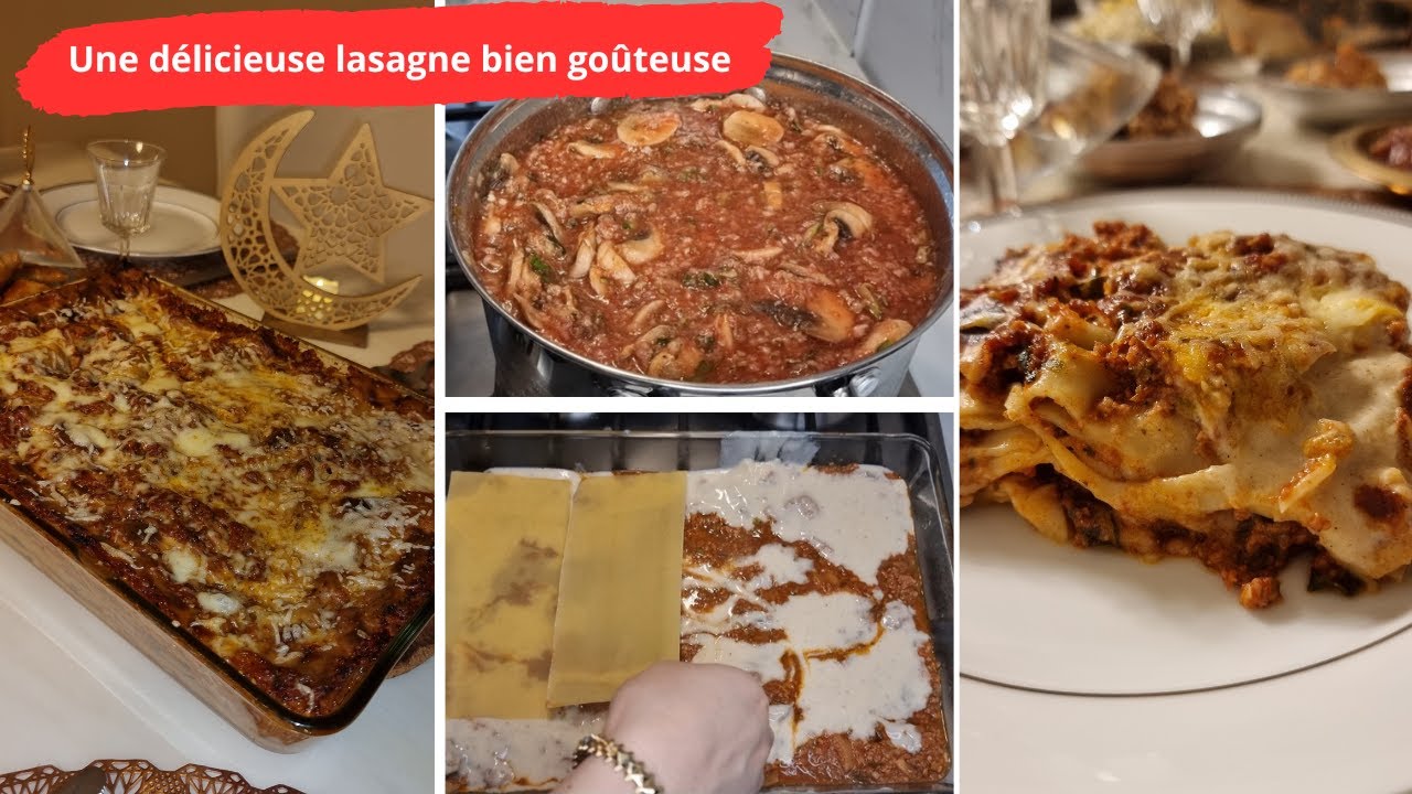 délicieuse lasagne goûteuse et gourmande