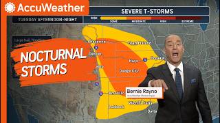 Dangerous Nocturnal Storms Expected Tuesday and Wednesday
