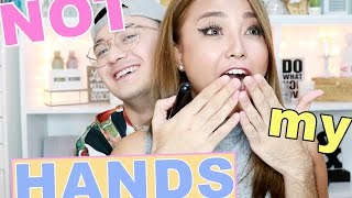 NOT MY HANDS Make Up Challenge (HAHAHA Lakas ng TRIP!)