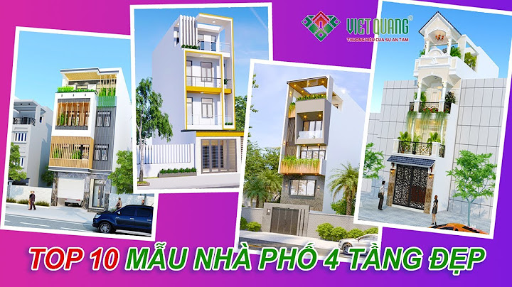 Các mẫu nhà phố 4 tầng đẹp