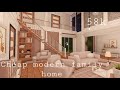 Roblox bloxburg  cheap modern family home 58k  house build