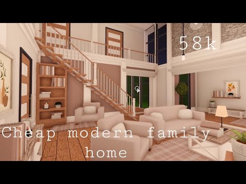 Roblox Bloxburg, Cheap Modern Family Home 58k