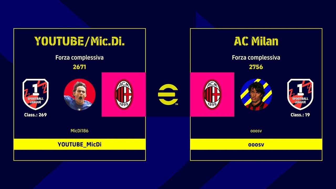 EFOOTBALL 2023 MIC DI Vs AC MILAN MATCH VS 19 AL MONDO DREAM efootball-2023-mic-di-vs-ac-milan-match-vs-19-al-mondo-dream