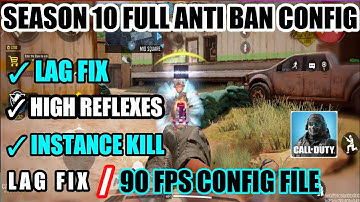 CODM SEASON10 AGGRESSIVE AIMBOT | LAG FIX | LESS RECOIL V1.4 CONFIG FILE | 90 FPS CONFIG FILE COD