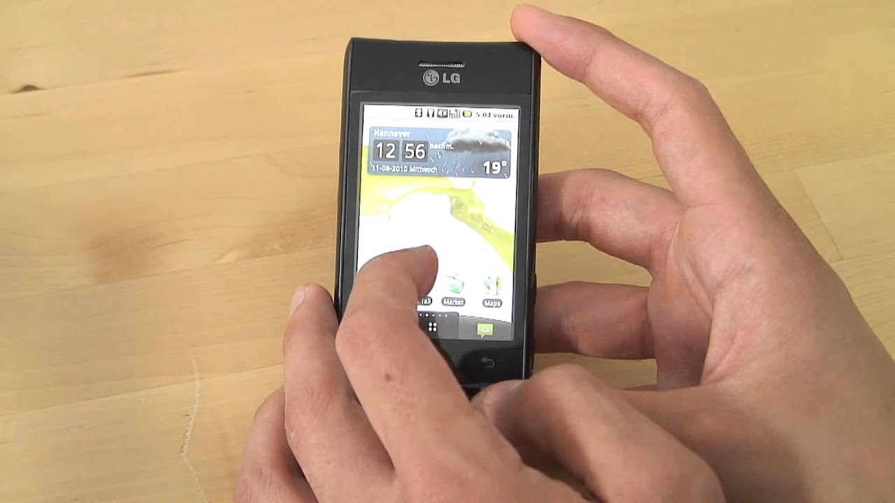 LG GT540 Test Bedienung