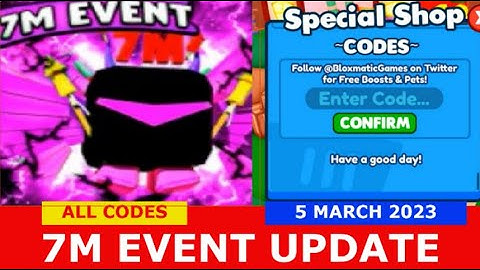 NEW UPDATE [🎇 7M EVENT] Magic Clicker ROBLOX | ALL CODES | MARCH 5, 2023