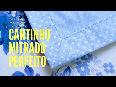 Cantinho mitrado mais fácil e perfeito  - Passo a passo