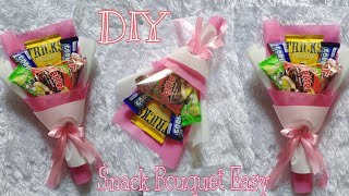 Cara Membuat Buket Snack Gampang Banget Low Budget | DIY Snack Bouquet Easy