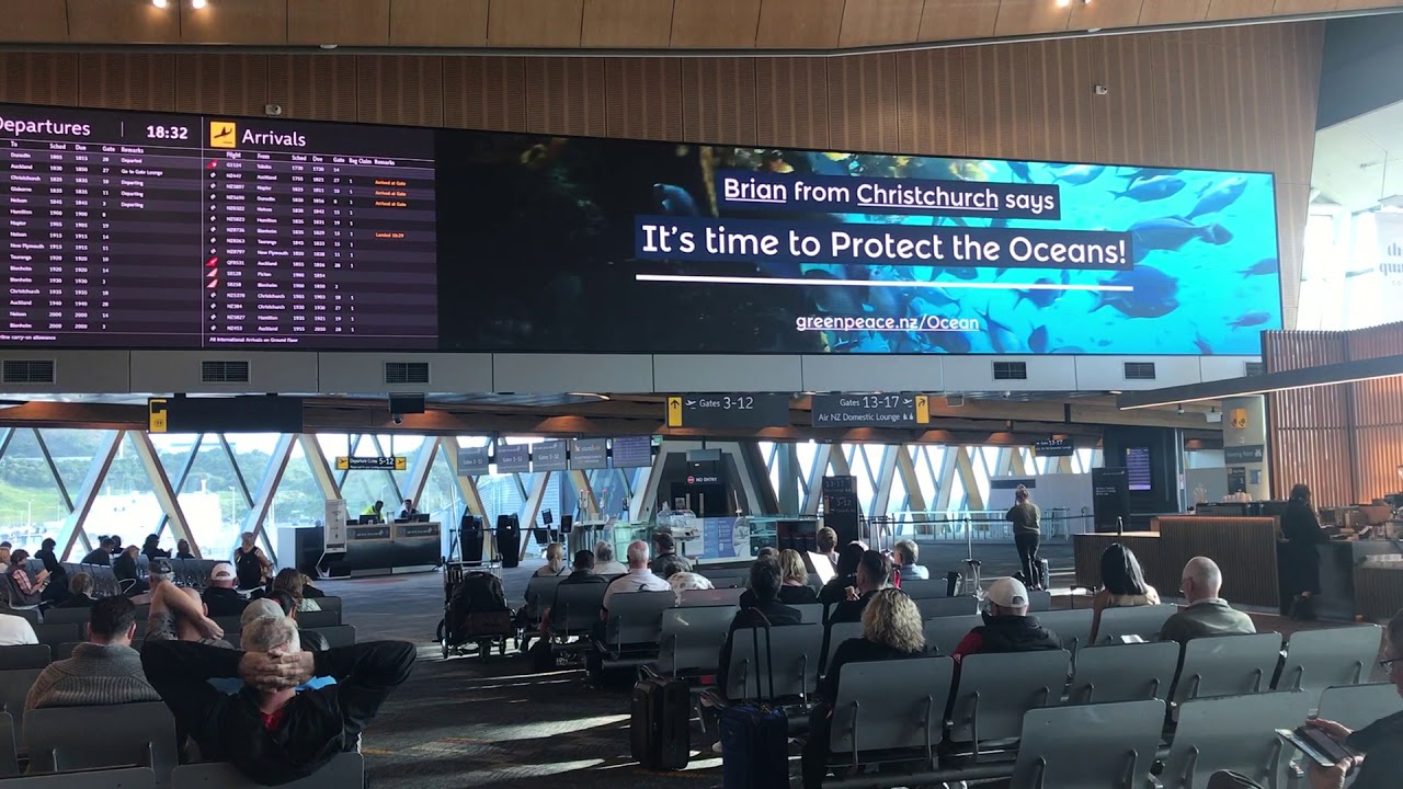Wellington Airport Billboard YouTube