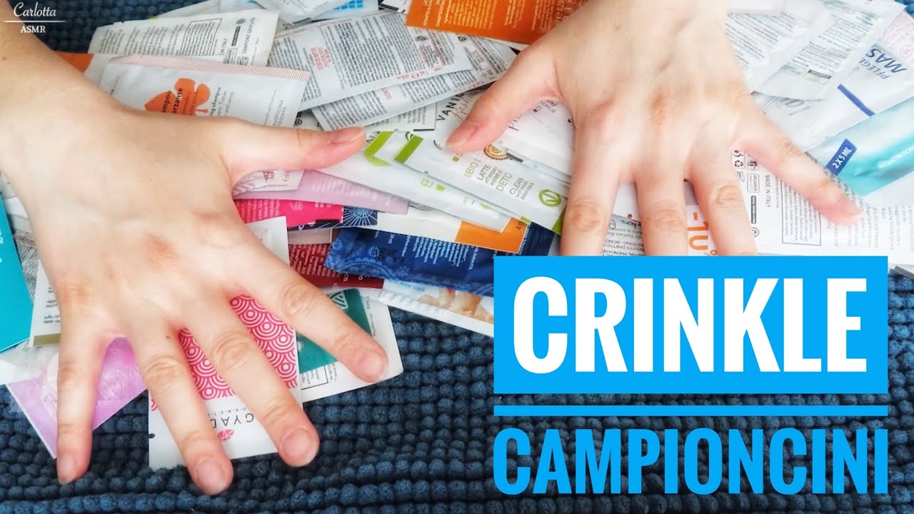 METTO IN ORDINE TUTTI I MIEI CAMPIONCINI ASMR ITA #crinkle