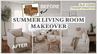 SUMMER LIVING ROOM REFRESH - RENTAL MADE HOME ROOM MAKEOVER