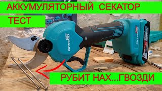 ШОК!!! 😱 Аккумуляторный Садовый Секатор | Творит Чудеса 😱 Grand CA 21BL Pro| Не Хуже Секатора Макита