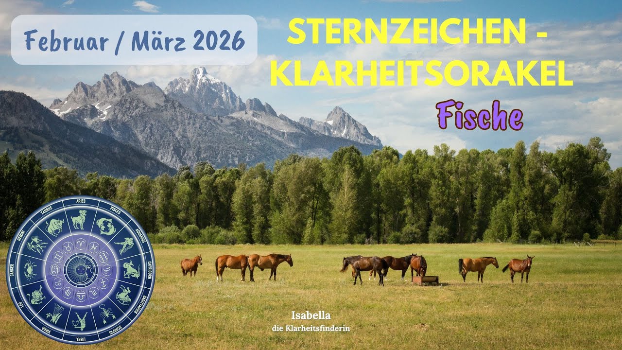 Fische - Sternzeichen Februar/März 2026 - Hör auf Deine Intuition, Du liegst richtig