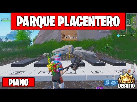 Fortnite Toca La Partitura En Los Pianos Cerca De Parque Placentero