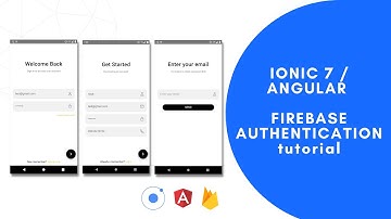 Build an Ionic 7 Angular App with Firebase Authentication - Sign Up, Login, Reset Password -Part one