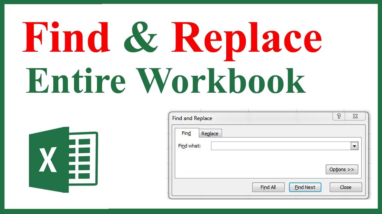 How To Search Within The Entire Workbook In Excel YouTube