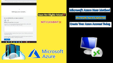 How To Create Azure Account | Azure Method | Azure Not Eligible Fix | Microsoft Azure Explained !