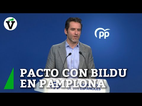 El PP anuncia mociones en los ayuntamientos contra el pacto PSOE-Bildu en Pamplona