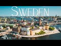 Relaxation Film - Sweden Beautiful Nature of Stockholm & Ristafallet Waterfall | 4K nature Video