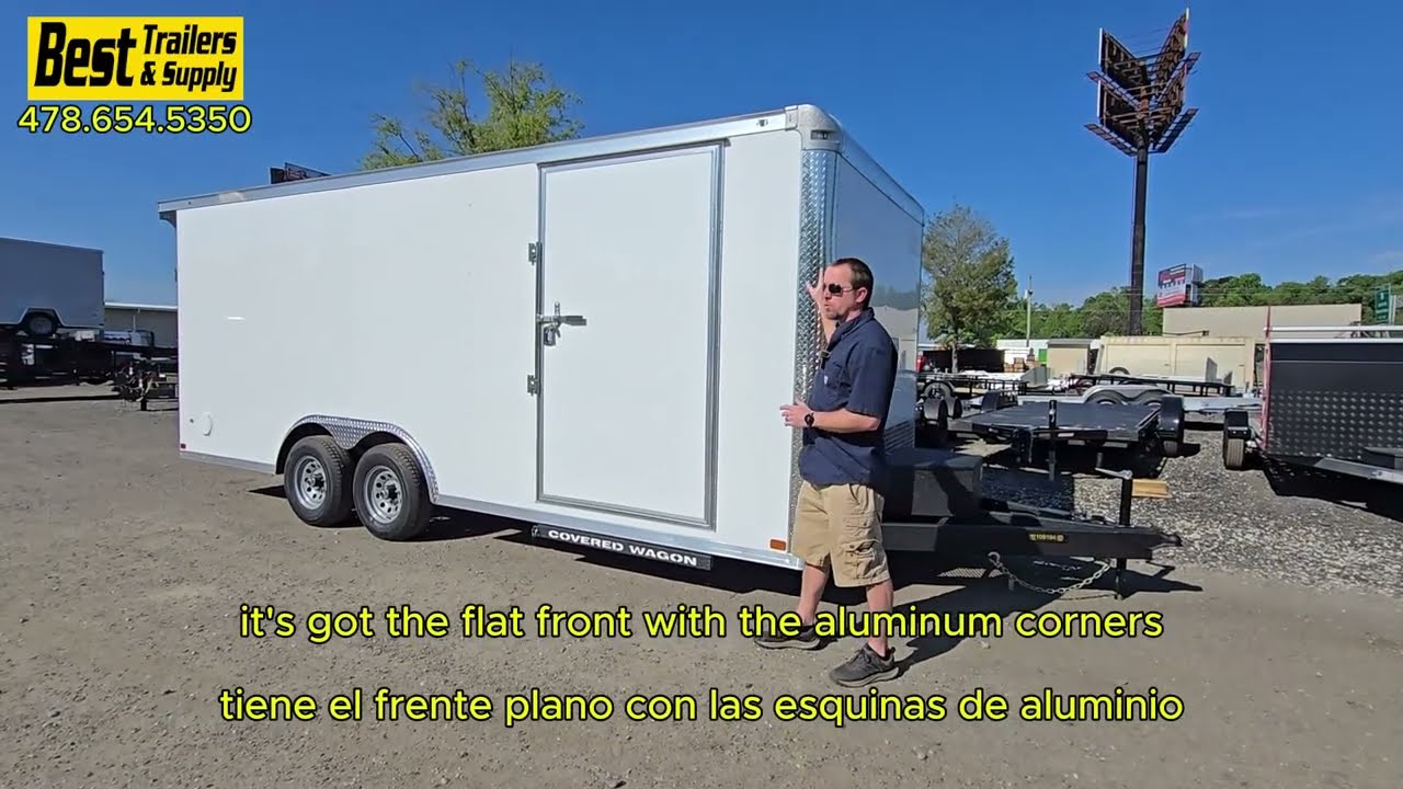 2026 8.50X20 Covered Wagon Trailers 8.5x20 Enclosed Landscape