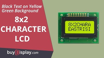 8x2 LCD Character Displays Module,HD44780 Controller