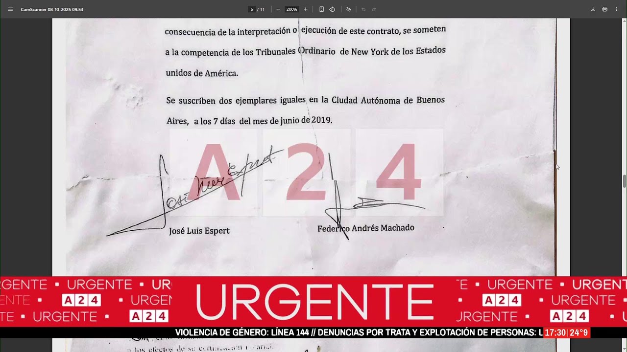 Hallaron el contrato del millón de dólares entre Fred Machado y José Luis Espert