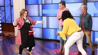 Melissa McCarthy Plays Beer Pong with Deserving Mother/Daughter Duo