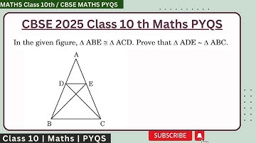 In the given figure, △ABE is congruent to △ACD. Prove that  △ADE is similar to △ABC.