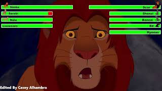 The Lion King (1994) Final Battle with healthbars 1\/2