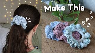 How to Crochet a Scrunchie for Beginners | Quick Project