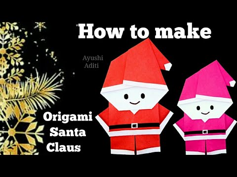 How to make Santa Claus with Paper - YouTube