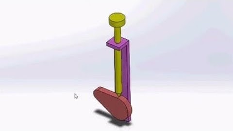 Solidworks Cam and Follower mechanism design and animation
