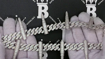 Bullet Cuban Link CZ Hip Hop Iced Out Chain | Unique RARE HipHop Necklace
