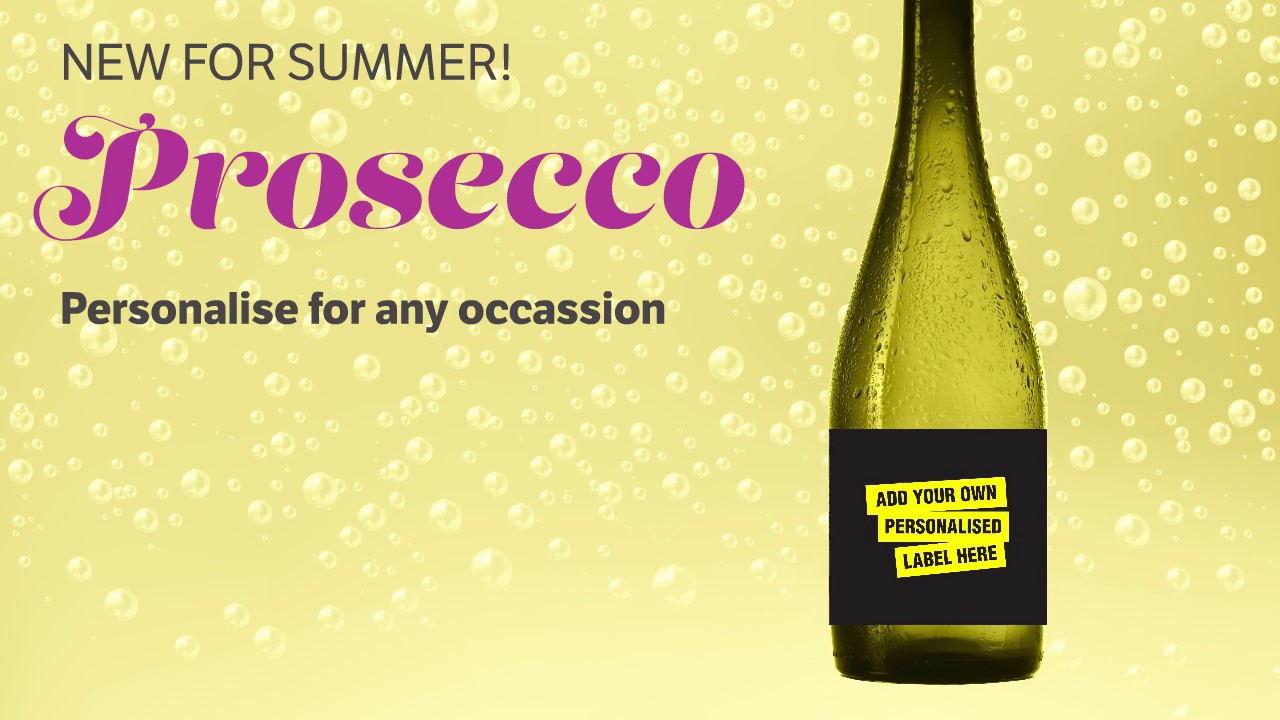 prosecco custom label