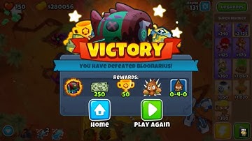 Elite Bloonarius With NO Monkey Knowledge, Instas, or Powers! - Bloons TD 6 Boss Bloon