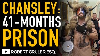 Jacob Chansley “Q-Anon Shaman” Sentenced to 41-Months in Prison