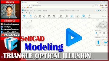 SelfCAD 3D Triangle Optical Illusion Modeling Tutorial For Beginner