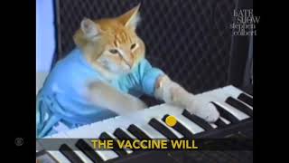 Keyboard Cat Opens Stephen Colbert Show!