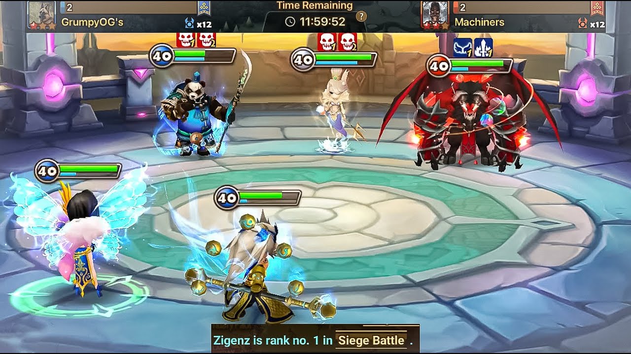 Shi Hou IS NUTS!  G1/G2 Siege Battle v Machiners (Summoners War)