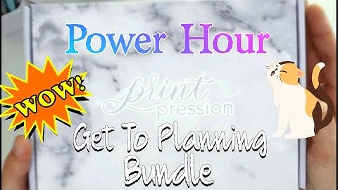Print Pression (Get To Planning) Bundle Unboxing & Overview! Nice Bundle For The Price!