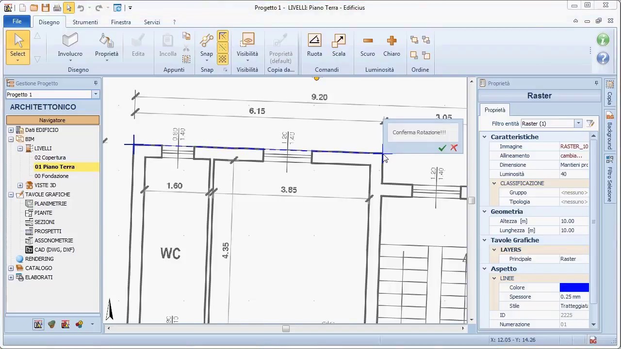 Tutorial TerMus BIM – Scalare e Ruotare un Raster – ACCA software - YouTube