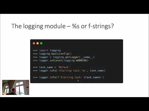 Lutz Ostkamp - How to format strings for logging in Python | PyData Global 2022