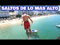 Saltos extremos en el Malecon de Puerto Vallarta