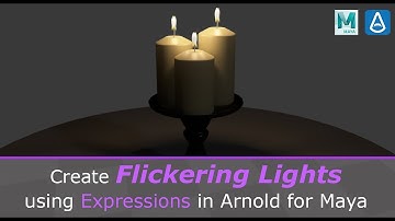 Create Flickering Lights using Expression in Arnold for Maya