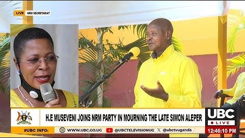 MUSEVENI TASKS SPEAKER ANITA AMONG TO FIND SIMON ALEPER'S WIDOW A JOB